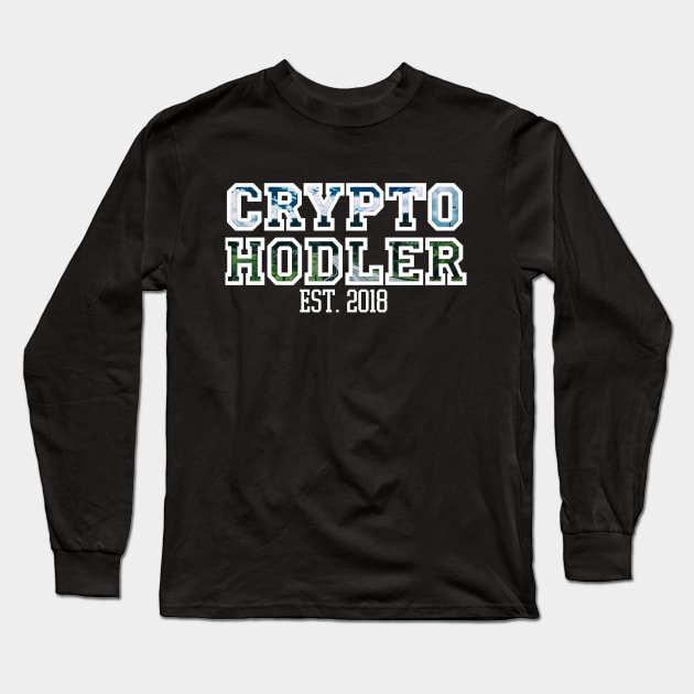 Nature Bitcoin Ethereum Blockchain Crypto Hodler Long Sleeve T-Shirt by felixbunny